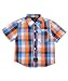 Sean John "Pocket Plaid" Button-Down (Sizes 12M - 24M) - blue/orange, 12 months