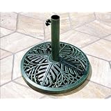 50 lb. Cast Iron Black Palm Umbrella Base w 1.75 Neck by The Cedar Store