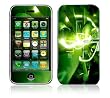 Green Abstract Tech Decorative Skin Cover Decal Sticker for Apple 2G iPhone (1st Gen)