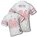 Pittsburgh Steelers JEROME BETTIS #36 Girls NFL Fashion Jersey, White with Pink Letters