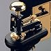 Small Black Stapler with 23kt Gold