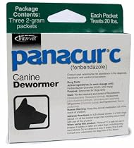 Panacur C Canine Dewormer Three 2 Gram Packages