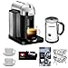 Nespresso VertuoLine AGCA1USCHNE Espresso Machine (Chrome) w/ Aeroccino Plus + Nifty 6650 Single Serve Coffee Baskets + Accessory Kit