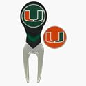 Miami Hurricanes CVX Golf Ball Mark Repair Tool