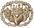 Womens "Rhinestone Crown Heart" Fashion Belt Buckle Womens "Rhinestone Crown Heart" Fashion Belt Buckle