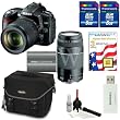 Nikon D90 Digital SLR Camera with 18-105mm AF-S DX VR Nikkor Lens [Outfit] + Nikon 70-300mm Lens + 2 Transcend 8GB Memory Card w/ Reader + Willoughbys Bonus Kit