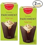 (2 Pack) Standard Tulip Baking Cups, / Cupcake Liner Muffin Wrapper, 24 Pieces (12-ct/Box)