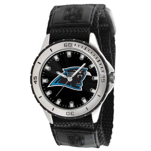 Game Time Men's NFL-VET-CAR Veteran Custom Carolina Panthers Veteran Series Watch