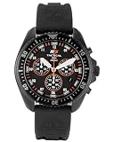 H3 Tactical Men's FIELD OPS Black Ion-Plated Stainless Steel Chronograph Watch #H3.222231.09