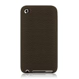 Brown Minisuit Touch Case - Silicone skin design cases for Apple iPod Touch 4g 4th Generation bonus screen protector + Minisuit LCD Cleaner