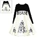Rare Editions Little Girls 4-6X BLACK IVORY VELVET SATIN CAVIAR BEADED Special Occasi...