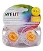 Philips AVENT BPA Free Translucent Pacifier, 0-3 Months, Colors May Vary