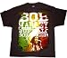 Bob Marley Buffalo Soldier Rasta Brown Adult T-shirt