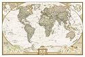 World Political Winkel Projection: Executive Line (World Maps)
