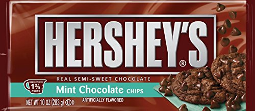 Hershey's Mint Chocolate Baking Chips, 10-Ounce Bag