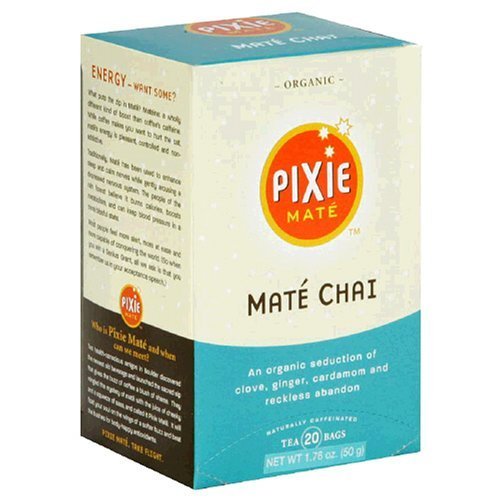 Pixie Mate Tea Bags, Mate Chai, 20-Count Box by Pixie Mate