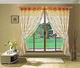 Grommet Luxury Peach Blossom Curtain Panel_clsx11-164 87