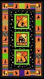 Marcus Brothers 'Halloween Party' Cotton Fabric Panel Marcus Brothers 'Halloween Party' Cotton Fabric Panel