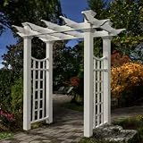 New England Arbors Fairfield Deluxe Pergola Arbor