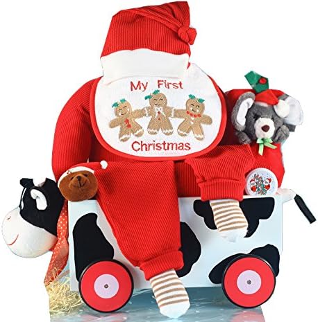 My First Christmas Wagon Gift Set-6-9 mos
