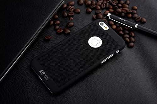 For Iphone 6 Case, Apple Iphone 6 Slim Cover Protective Mesh Hard Pc Back Case for Iphone 6 4.7 with Cooling Effect (Ip6 4/7 Black)