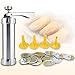 Sminiker Cookie Press Set Includes 20 shapes & 4 Decorating Tips