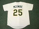 MARK MCGWIRE Oakland Athletics 1989 Majestic Home Throwback Baseball Jersey, XL
