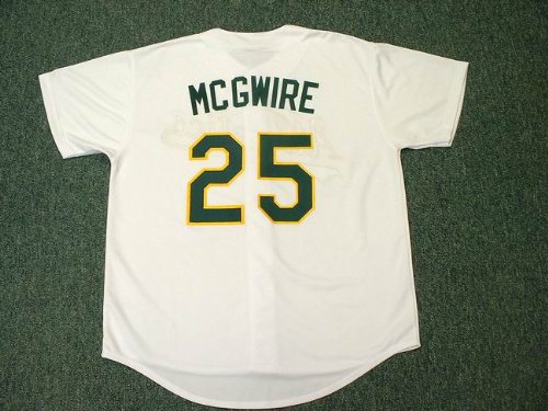 MARK MCGWIRE Oakland Athletics 1989 Majestic Home Throwback Baseball Jersey, 2XL