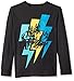 Crazy 8 Boys' Black Lightning Moto Graphic Tee