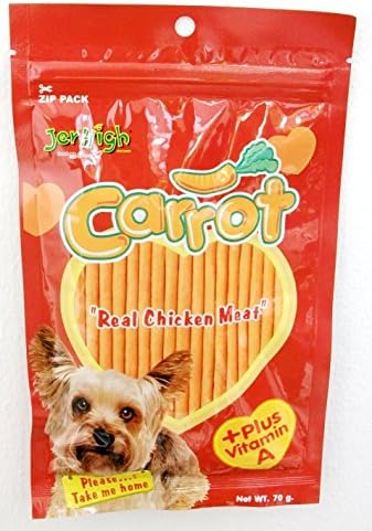 Jerhigh Stick Carrot Dog Snack 2.46 Oz. (Pack of 2)
