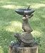 Hare and Turtle Sundial Birdbath