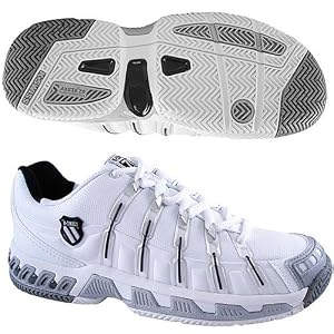 K-Swiss Mens Stabilor SLS Tennis Shoe (White Black Platinum), Available in Various Sizes by 
