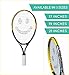 Street Tennis Club Tennis Rackets for Kids, 17-Inch, Black/Yellow