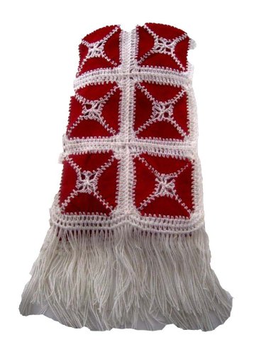 Extra 50% Off Hand Embroidered Scarf with Lots of Colorful Leather LES_WHITE_004