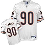 Youth Reebok Chicago Bears #90 Julius Peppers White Premier NFL Jersey Xl