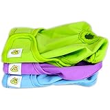 Washable Dog Wraps (3-Pack) - Small Durable Dog Diapers for both Male and Female Pets, Dogs, Puppies by Pet Magasin