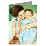 Giant Vintage Mothers Day Card (10×13 inch) of Mary Cassatt’s Mother And Child 1887
