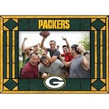 Green Bay Packers Art Glass Horizontal Frame