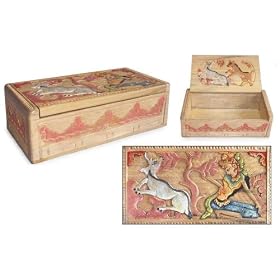 Jewelry box, 'Legend of Sita and the Golden Deer I'