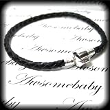 Pandora Style Leather Bracelet - ONLY One (1) Black color will be sent.