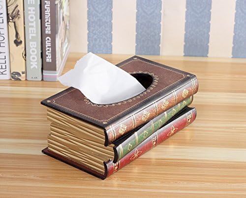 XXL American European simulation fake books creative retro wooden tissue box storage box soft living room decoration home decoration