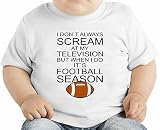 I Don't Always Scream At My Television Funny オーガニックベビーTシャツ 12 - 18 Months