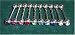 Body Colorz&trade; Lot of 10 Jeweled Gem Barbell Tongue Rings 14g 5/8"