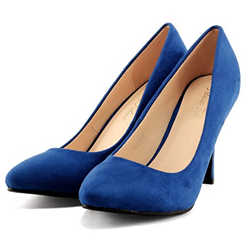 (フェリシア フェリーチェ)Felicia Felice アーモンドトゥパンプス 24.0cm ブルー青 (フェリシア フェリーチェ)Felicia Felice アーモンドトゥパンプス 24.0cm ブルー青