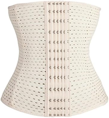 Vinmin Womens corsetValentina Womens Workout Waist Trainer Corset Tummy Slimming Body Shapewear Trimmer Cincher Tummy Shaper Girdle 6 Hooks