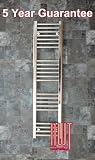 300 x 1200 Heated Towel Rail / Radiator / Warmer - Straight Chrome