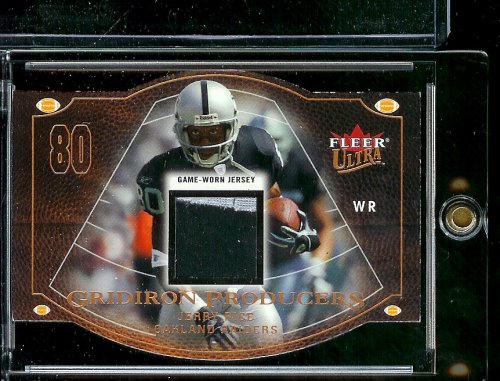 2004 Fleer Ultra Jerry Rice Gridirion Producers Jersey Oakland Raiders Football Card - Mint Condition - Shipped In Protective Display Case