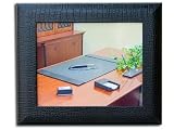 Black Crocodile Embossed Leather 8x10 Photo Frame