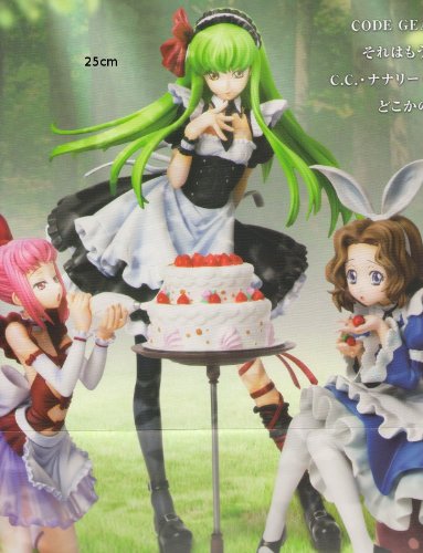 Ichiban Kuji Premium Grand Prize Code Geass in Wonderland Preimum PVC Figure Set of 3 (C.C., Nunnally Lamperouge, Anya Alstreim) 25cm