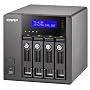 Qnap TS-419P NAS-System ohne Festplatten (4-Bay, iSCSI, SATA II, USB, eSATA, Ethernet) schwarz